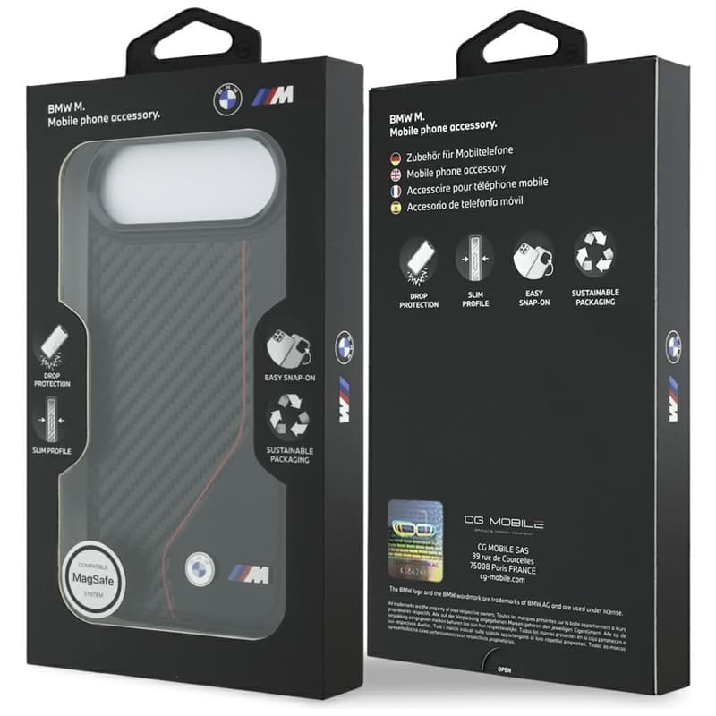 BMW M Carbon Line & Logo MagSafe - Case iPhone Air (red) 8