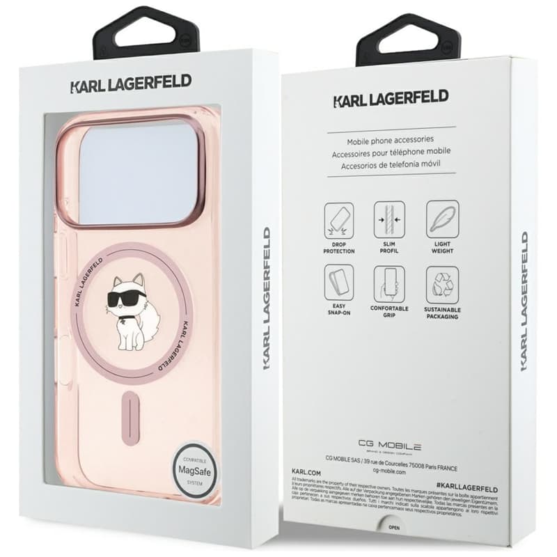 Karl Lagerfeld IML Choupette MagSafe - Case for iPhone 17 Pro (pink) 8
