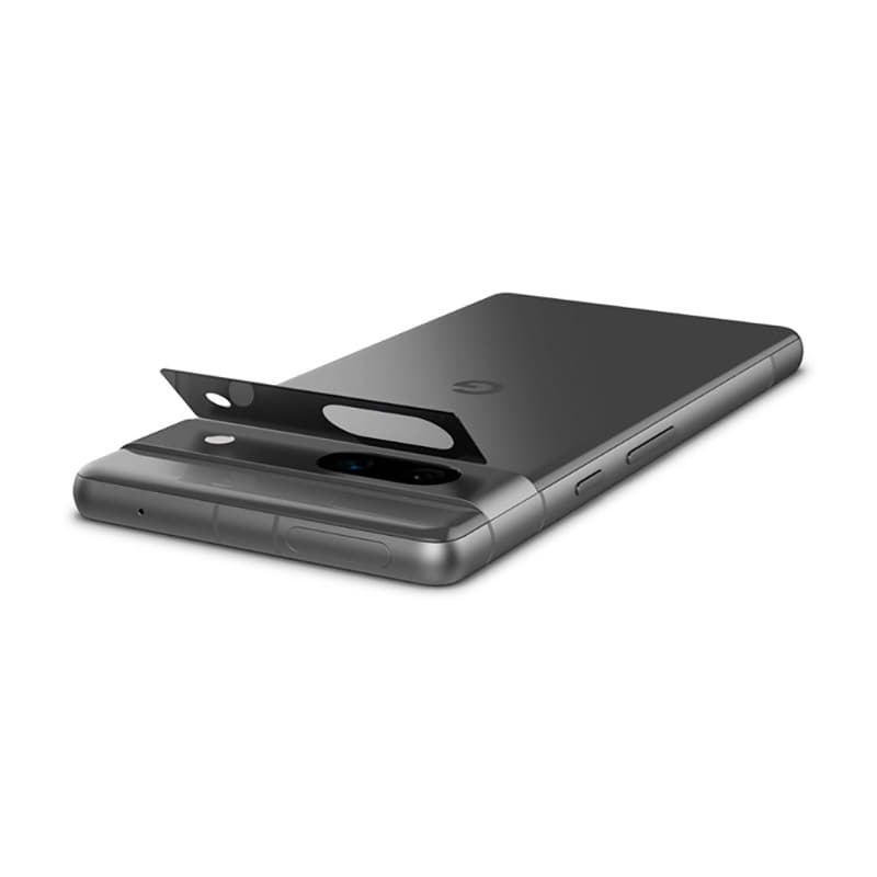 Spigen Optik.TR EZ Fit Camera Lens Protector 2-Pack - Lens protection glass for Google Pixel 7A (2-pack) (Black) 8