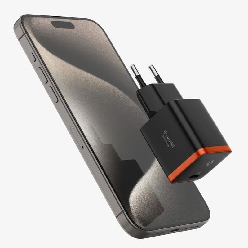 Spigen ArcStation Essential EE301EU - Wall Charger USB-C PD + QC3.0 30W (Black) 3