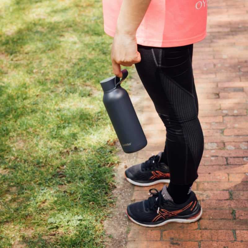 Quokka Solid With Strap - 510ml Stainless Steel Thermos Bottle with Strap (Slate) 6