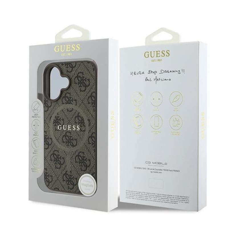 Guess 4G Ring Classic Logo MagSafe - Case iPhone 16 Plus (brown) 8