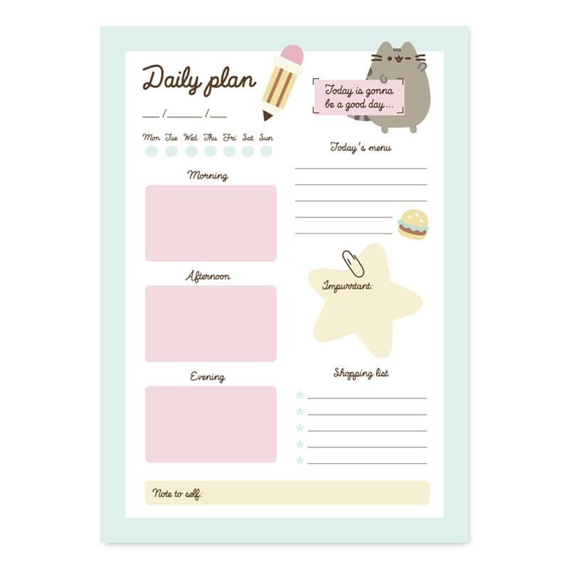 Pusheen - Daily Planner from the Foodie Collection 54 Pages 1