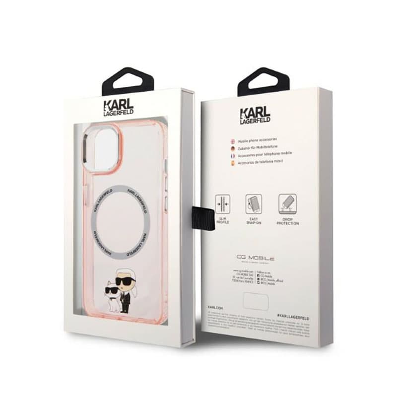 Karl Lagerfeld IML NFT Karl & Choupette MagSafe - Case for iPhone 14 (Pink) 8