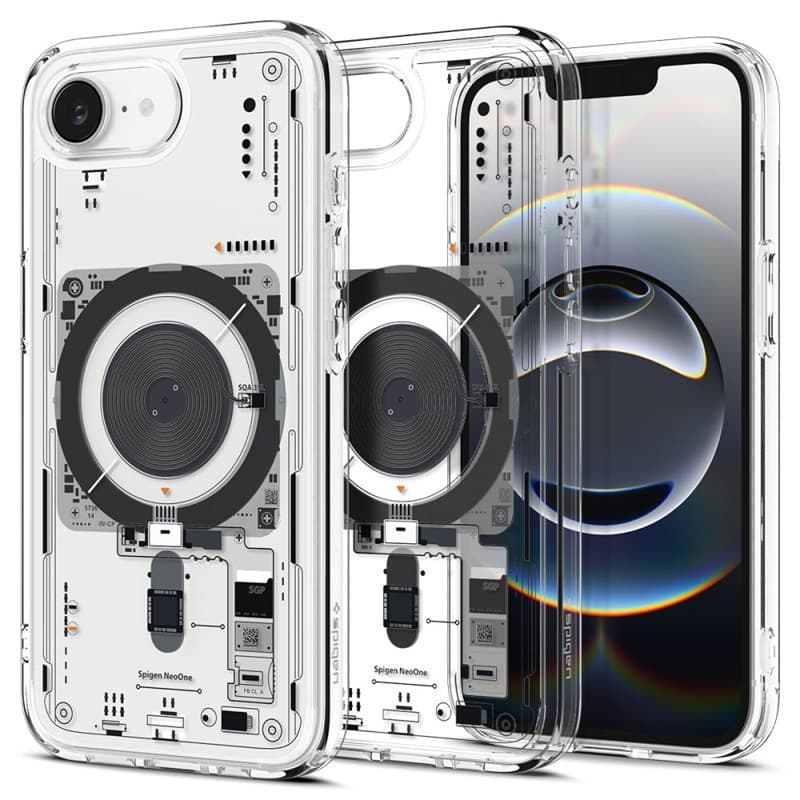 Spigen Ultra Hybrid Mag MagSafe - Case for iPhone 17e / 16e (Zero One) 1