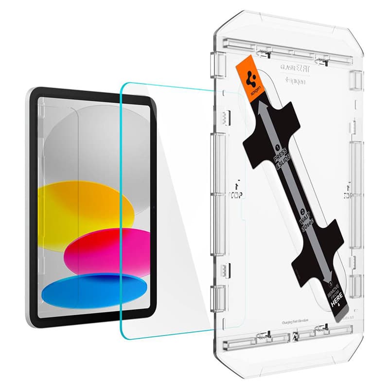 Spigen GLAS.TR EZ FIT - Tempered Glass for Apple iPad iPad 11” (2025) / 10.9" (2022) (Transparent) 3