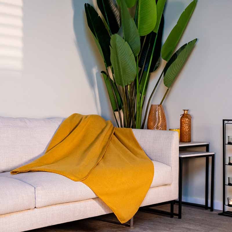 Fleece blanket 170x130 (Orange) 4