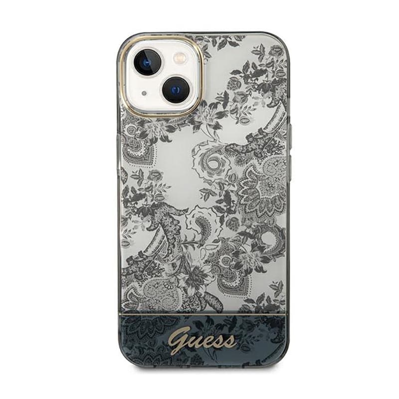 Guess Porcelain Collection - Case for iPhone 14 Plus (Grey) 3