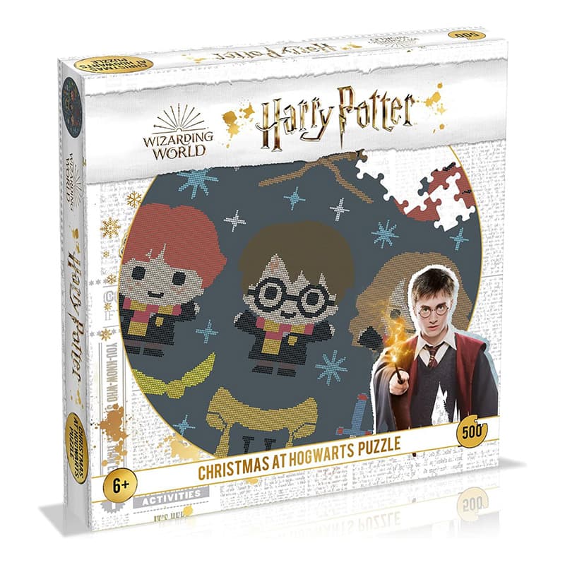 Harry Potter - 500-piece puzzle in a decorative box (Christmas at Hogwarts)