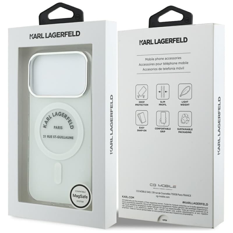 Karl Lagerfeld IML Karl RSG Logo MagSafe - Case for iPhone 17 Pro (transparent) 8