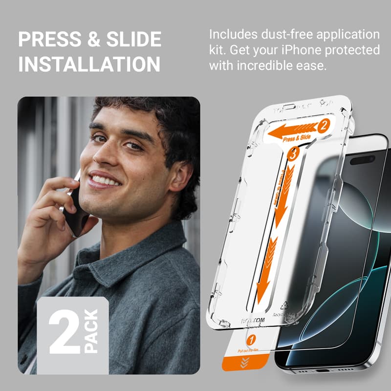 Crong EasyShield 2-Pack - Tempered Glass iPhone 14 Pro (2 pieces) 5