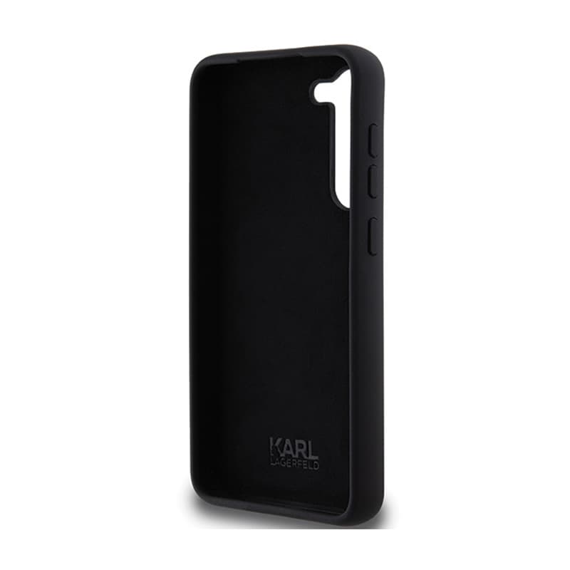 Karl Lagerfeld Silicone Karl & Choupette Metal Pin - Case Samsung Galaxy S24+ (czarny) 7