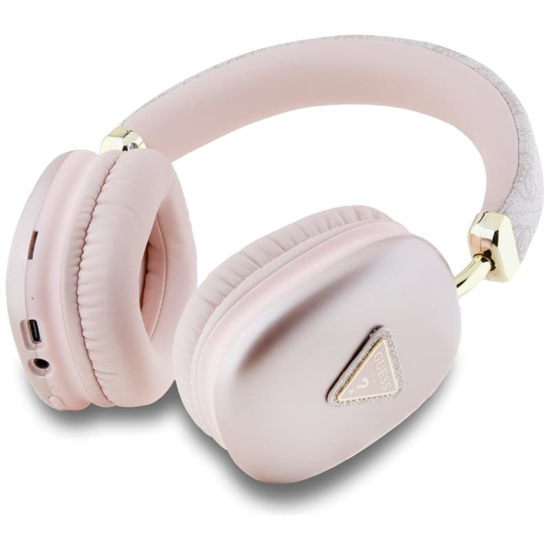 Guess 4G Triangle Logo - Wireless Over-Ear Headphones Bluetooth V5.3 (pink) 2