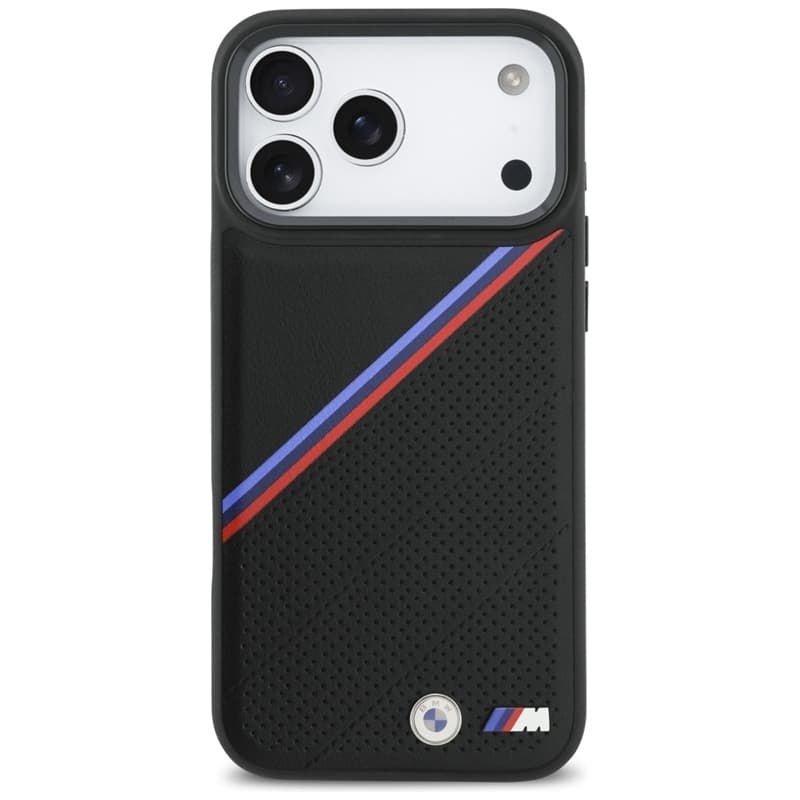 BMW M Tricolor Metal Logo MagSafe - iPhone 17 Pro Max Case (Black) 3