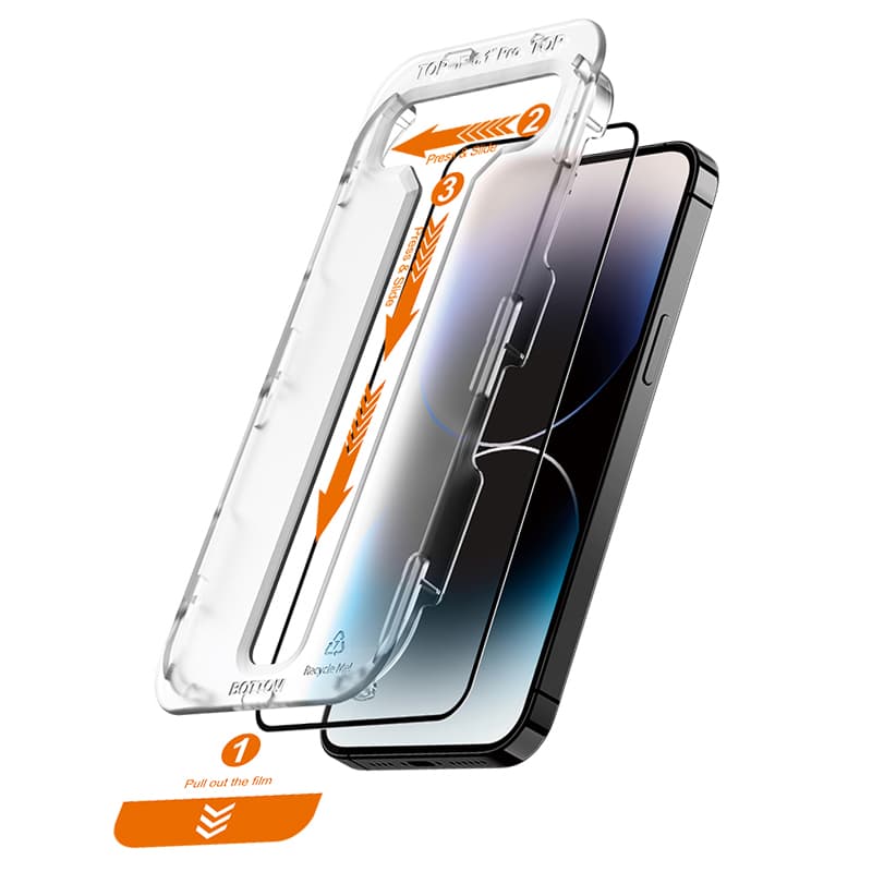 Crong EasyShield 2-Pack - Tempered Glass iPhone 14 Pro (2 pieces) 4