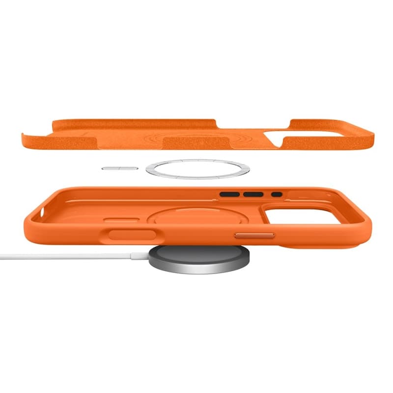 Spigen Silicone Fit Mag MagSafe - Case for iPhone 17 Pro (Cosmic Orange) 6
