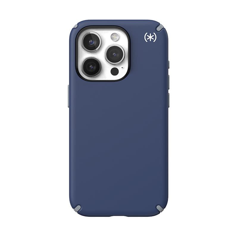 Speck Presidio2 Pro Magsafe - iPhone 15 Pro Case (Coastal Blue / Dust Gray / White) 7