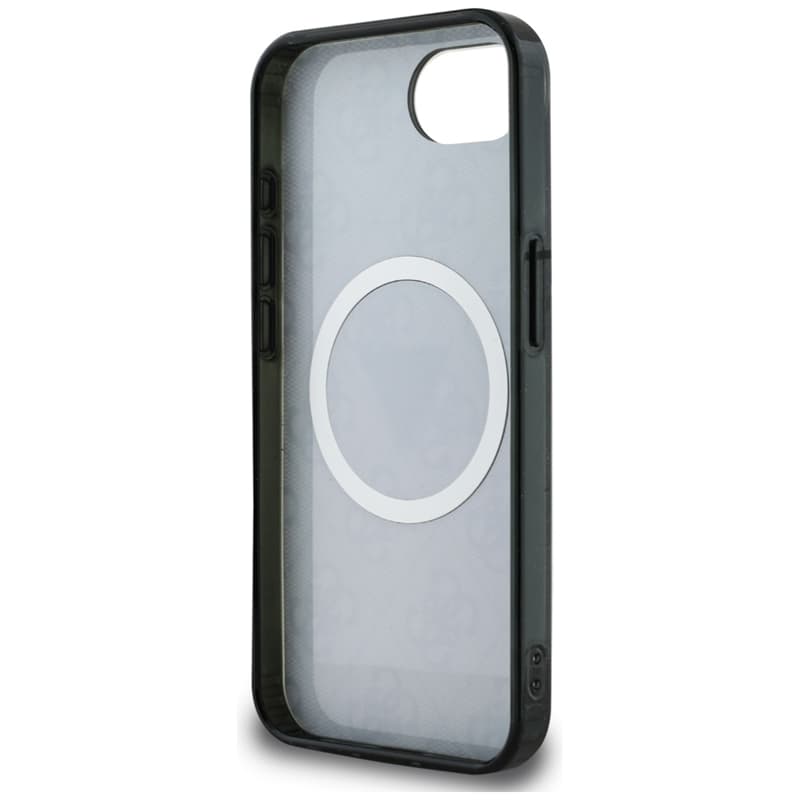 Guess IML Metal Glitter 4G Circle Triangle MagSafe - Case for iPhone 16e (black) 7
