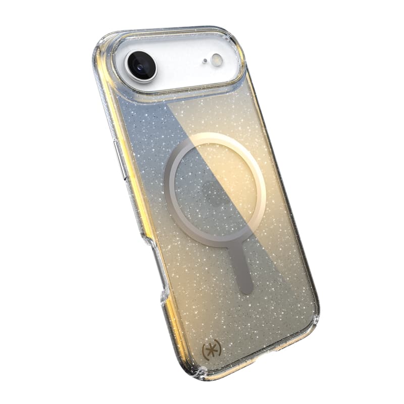Speck Presidio Lux MagSafe - iPhone Air Case (Hyper Mirror Glitter / Silver Metallic) 7