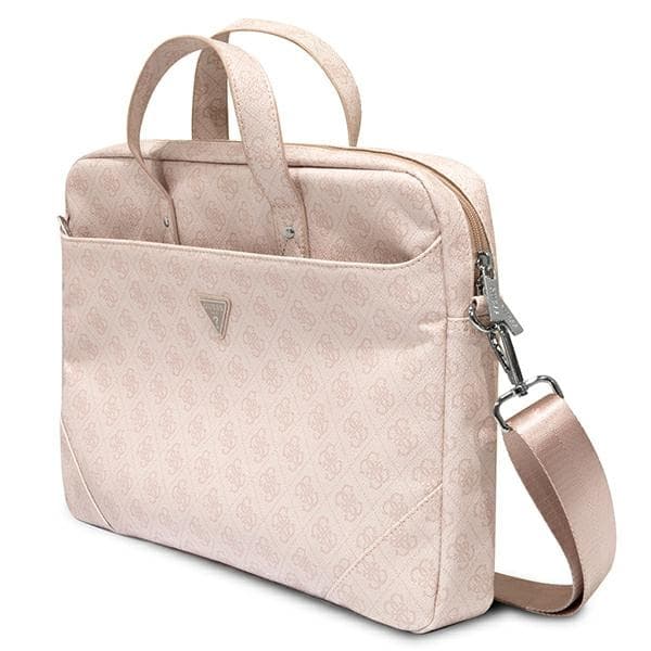 Guess Saffiano 4G Triangle Logo Computer Bag - Notebook bag 15 ”/ 16” (Pink) 2