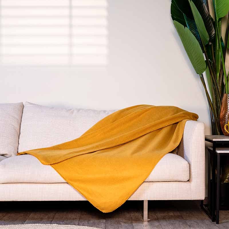 Fleece blanket 170x130 (Orange) 5