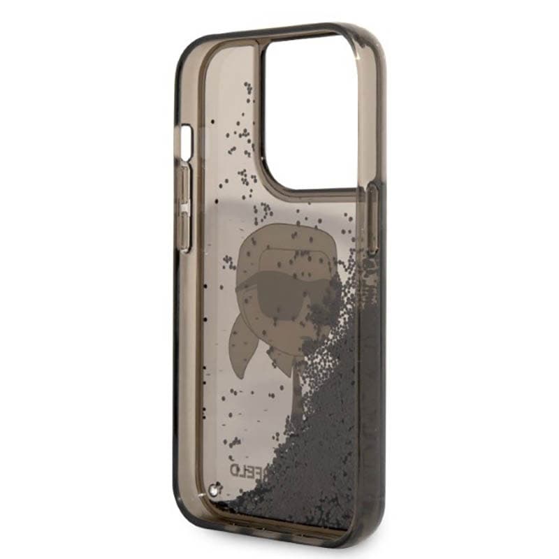 Karl Lagerfeld Liquid Glitter NFT Karl's Head - Case for iPhone 14 Pro Max (Black) 7