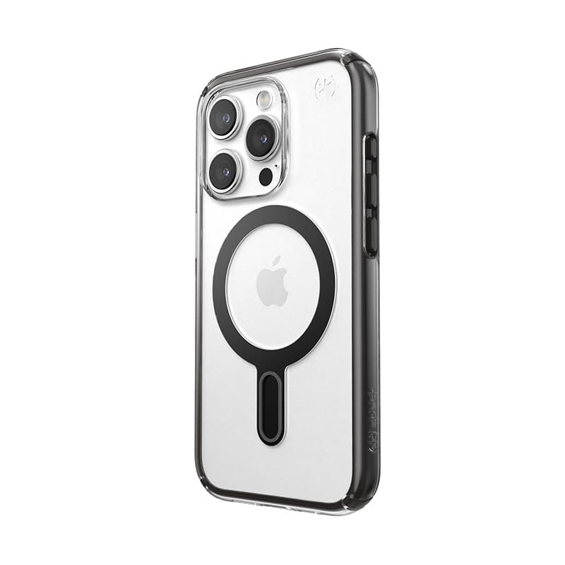 Speck Presidio Perfect-Clear ClickLock & Magsafe - iPhone 15 Pro Case (Clear / Frosted Black / Slate Gray) 7