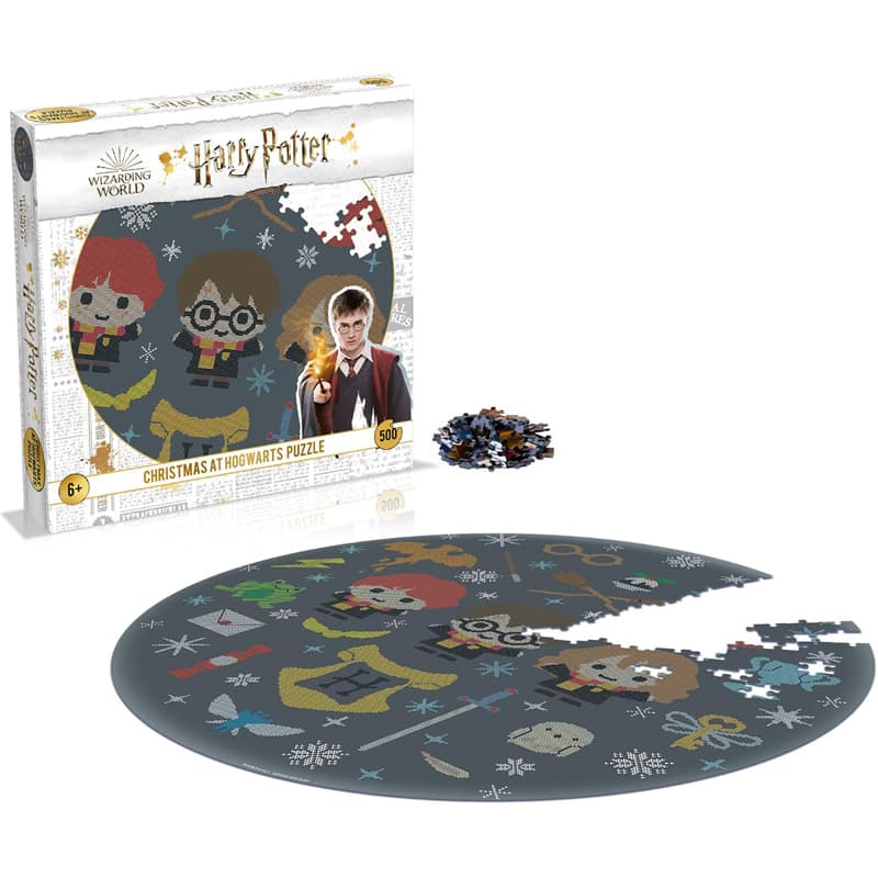 Harry Potter - 500-piece puzzle in a decorative box (Christmas at Hogwarts) 2