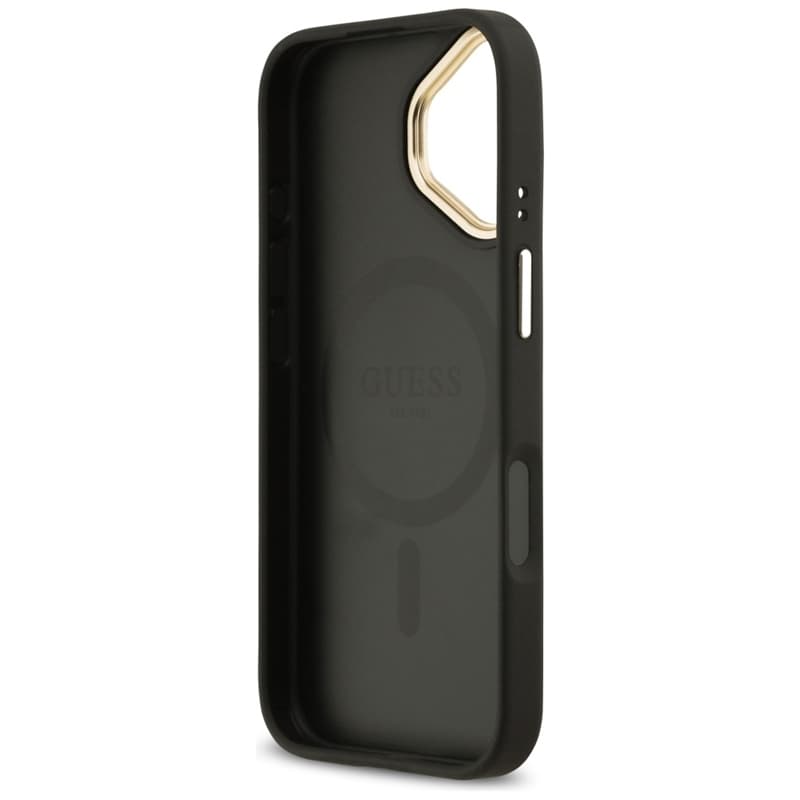 Guess Grained Strass Logo MagSafe - Case iPhone 17 (black) 7