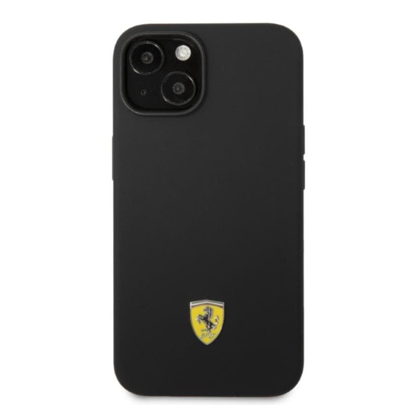Ferrari Silicone Metal Logo MagSafe - Case for iPhone 14 (Black) 3