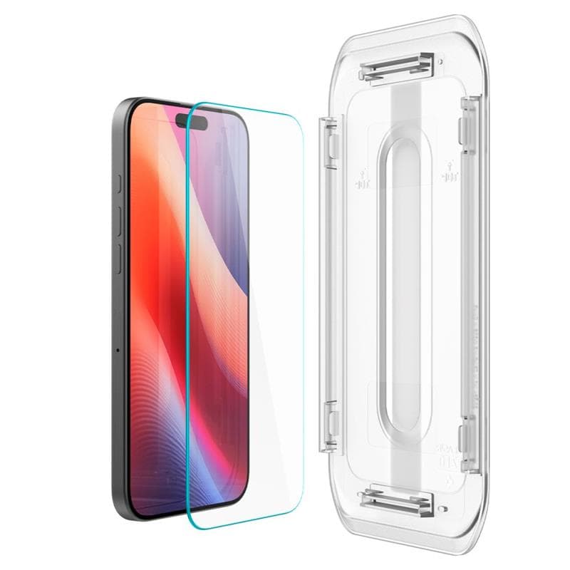 Spigen GLAS.TR EZ FIT Privacy - Tempered glass with privacy filter for iPhone 16 Pro 3