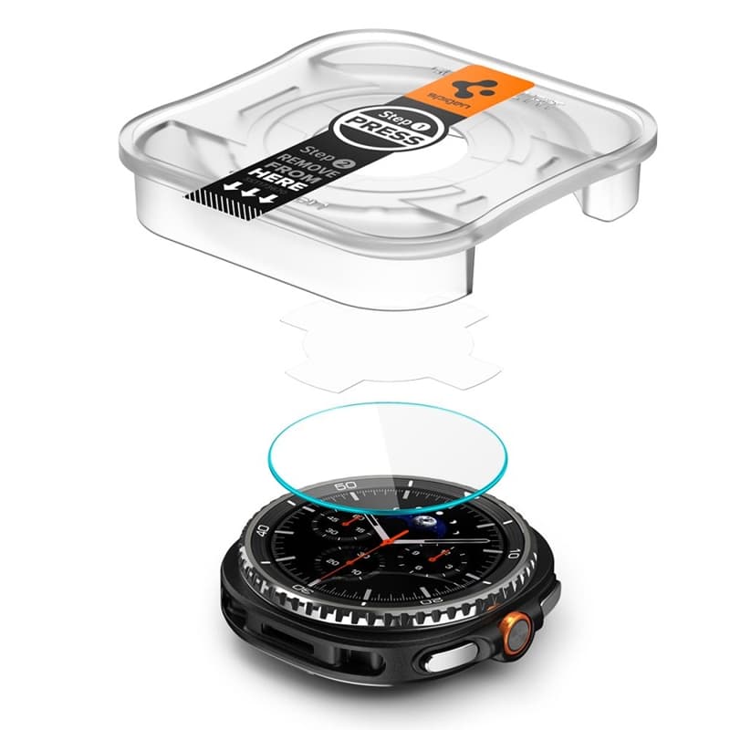 Spigen GLAS.TR EZ FIT 2-Pack - Tempered Glass for Samsung Galaxy Watch 8 Classic 46 mm (2 pcs) 2
