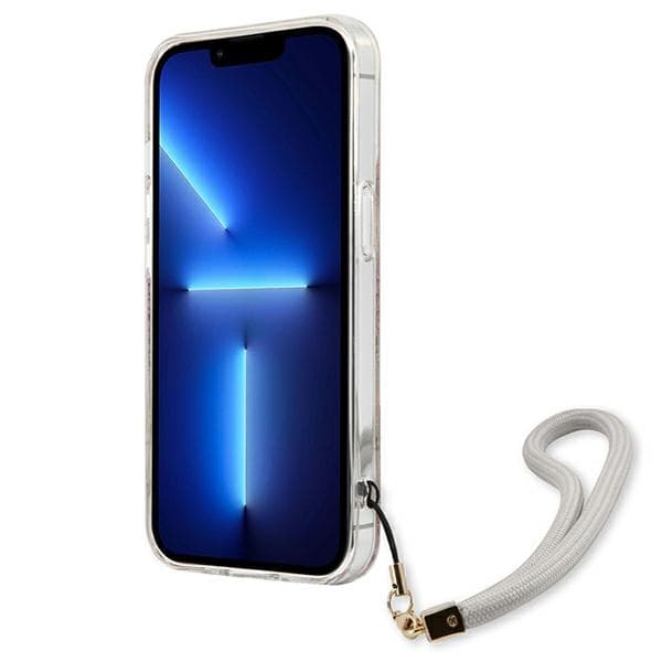 Guess Flower Cord - Cover for iPhone 13 mini (Gold) 5