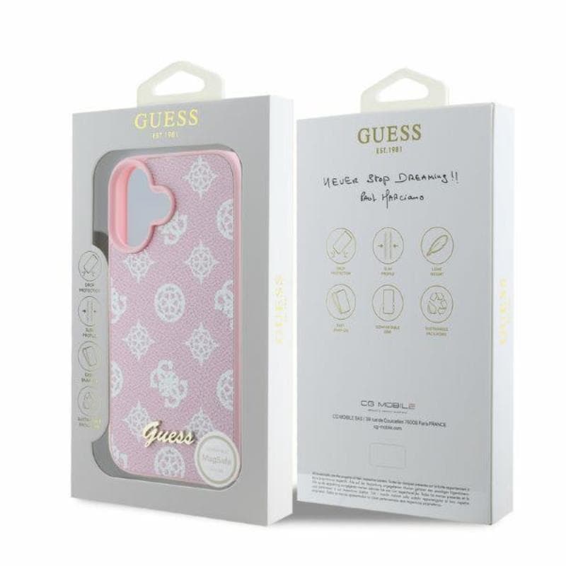 Guess Peony Script MagSafe - Case iPhone 16 (pink) 5