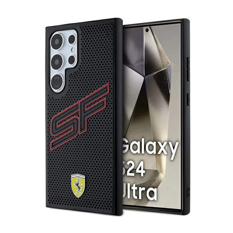 Ferrari Big SF Perforated - Case for Samsung Galaxy S24 Ultra (black) 1