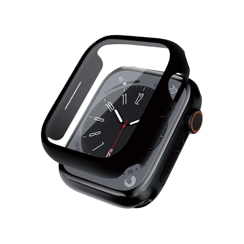 Crong Hybrid Watch Case - Case with Glass Apple Watch 41mm (Black) 1