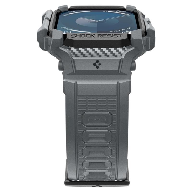 Spigen Rugged Armor Pro - Strap with Case for Apple Watch 10 46 mm (Dark Grey) 5