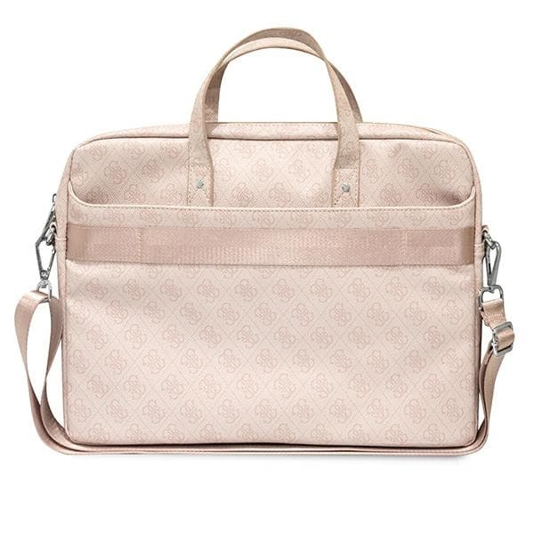 Guess Saffiano 4G Triangle Logo Computer Bag - Notebook bag 15 ”/ 16” (Pink) 3
