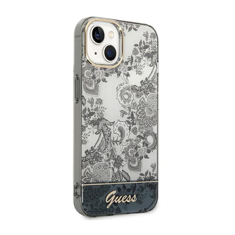 Guess Porcelain Collection - Case for iPhone 14 Plus (Grey) 4