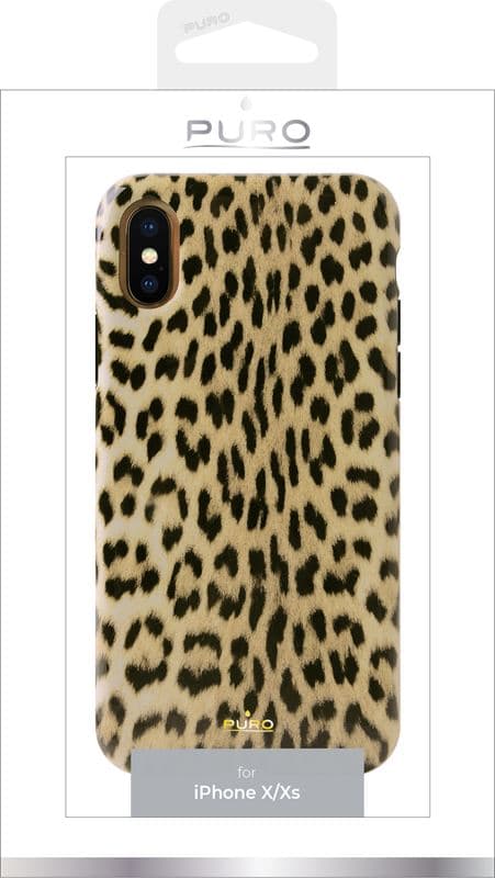 PURO Glam Leopard Cover - Case for iPhone Xs / X (Leo 1) 3