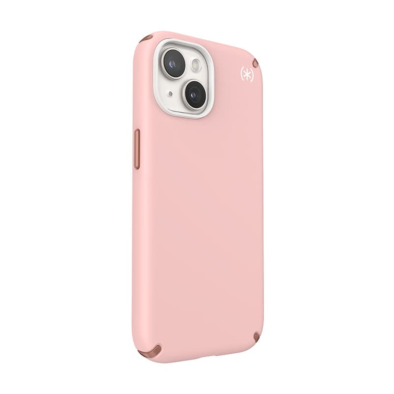 Speck Presidio2 Pro - Case iPhone 17e / 16e / 15 / 14 / 13 (Dahlia Pink / Rose Copper / White) 3