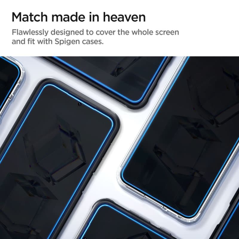 Spigen Glas.TR EZ Fit 2-Pack - Tempered Glass for Samsung Galaxy S23 2 pcs. (Transparent) 7