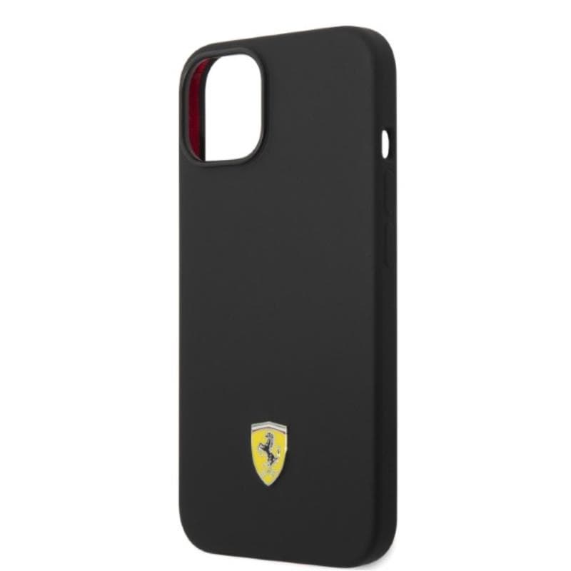 Ferrari Silicone Metal Logo MagSafe - Case for iPhone 14 (Black) 4