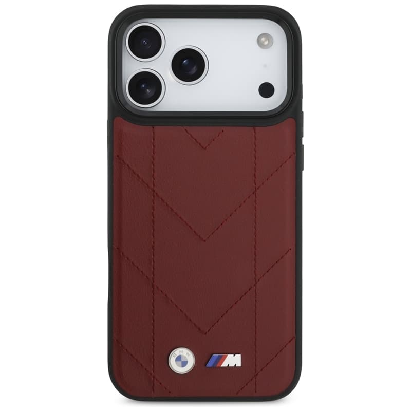 BMW M Quilted Logo MagSafe - iPhone 17 Pro Max Case (Red) 3
