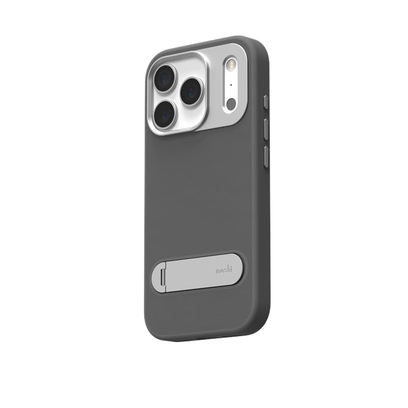 Moshi Kameleon MagSafe - Case iPhone 17 Pro with Stand Function (Midnight Gray)