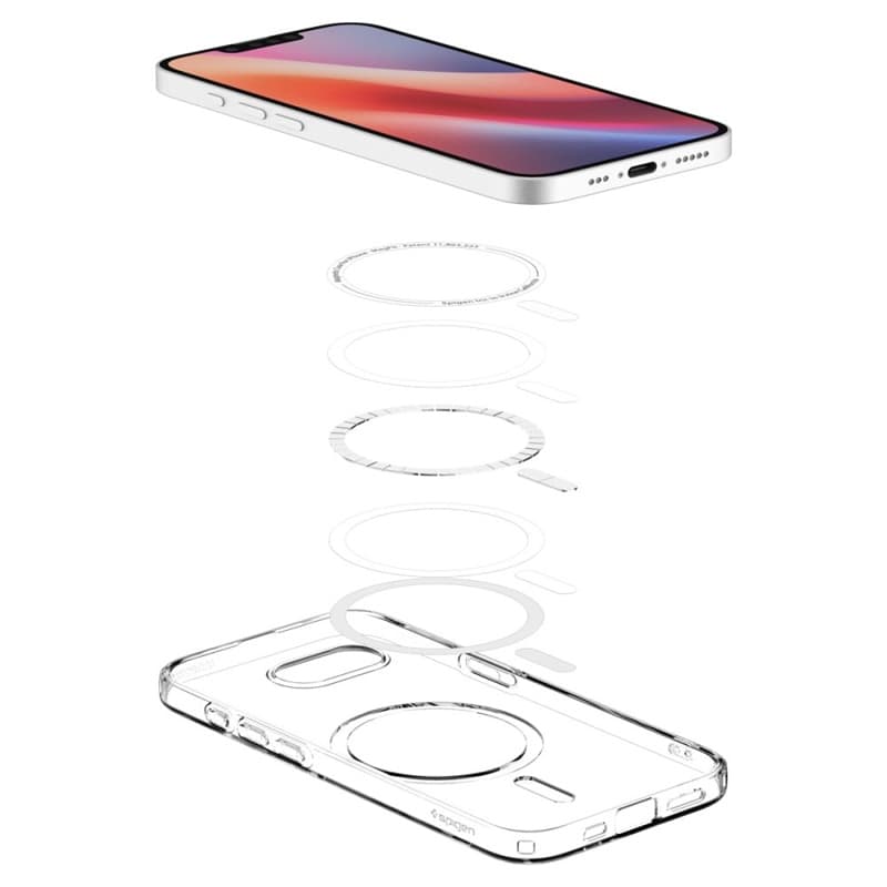 Spigen Liquid Crystal Mag MagSafe - Case for iPhone 17e / 16e (Clear) 8