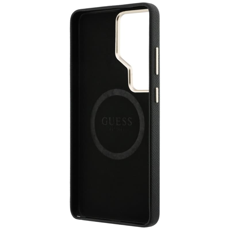 Guess Rhinestone Round Logo MagSafe - Samsung Galaxy S26 Ultra Case (Black) 7