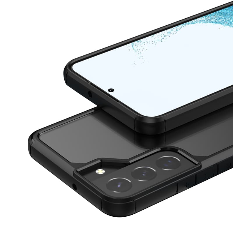 Crong Hybrid Clear Cover - Case for Samsung Galaxy S22+ (black) 4