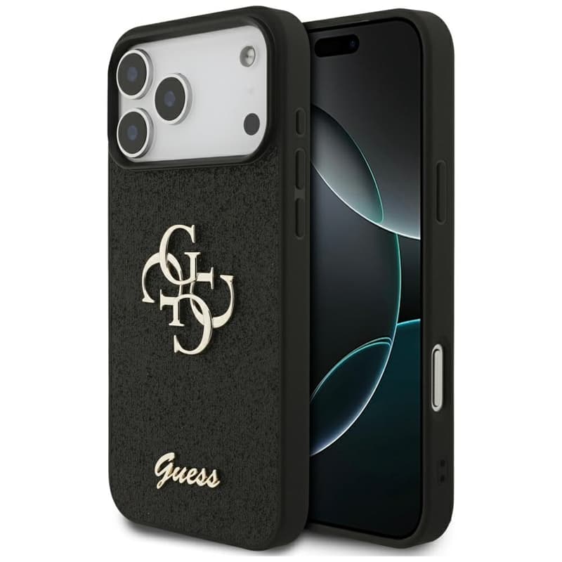 Guess Fixed Glitter Big 4G - Case for iPhone 17 Pro Max (black) 1