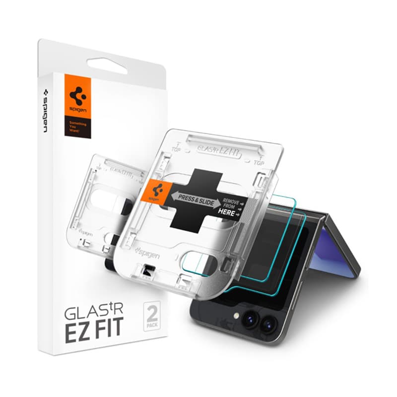 Spigen Glas.TR EZ Fit 2-Pack - Tempered glass for Samsung Galaxy Z Flip 6 / 7 FE (2 pieces) 1